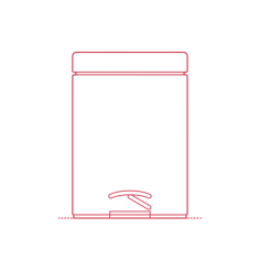 Objects Bathroom Trash Cans Ikea Ekoln Trash Can Silhouette Svg Vector, Free Vectors File